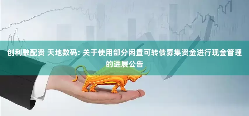 创利融配资 天地数码: 关于使用部分闲置可转债募集资金进行现金管理的进展公告